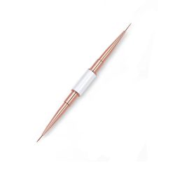 قلم مو طراحی ناخن دو سر طلایی (5mm و 10mm)