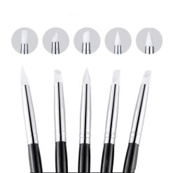 پک 5 عددی قلم سیلیکونی مینیاتوری مجسمهسازی ناخن